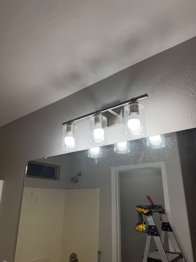 New Bathroom Light